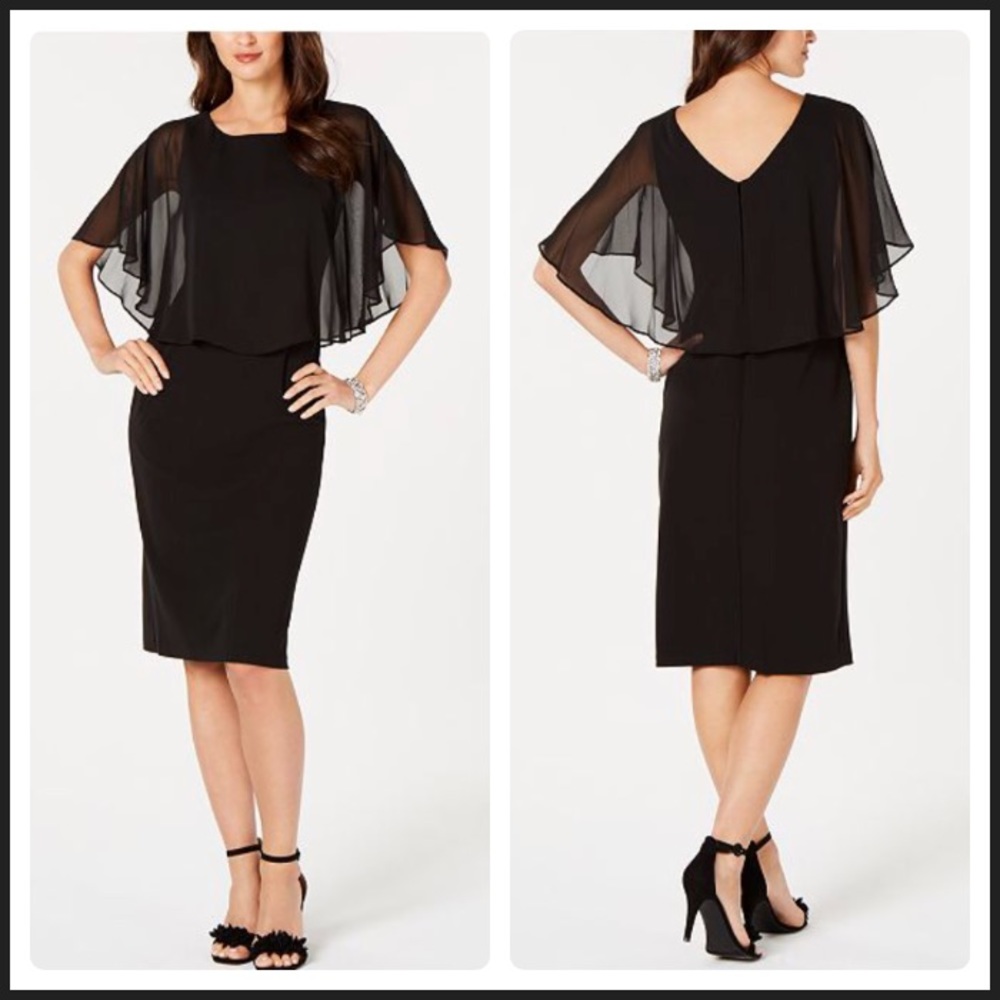 Chiffon Cape Dress